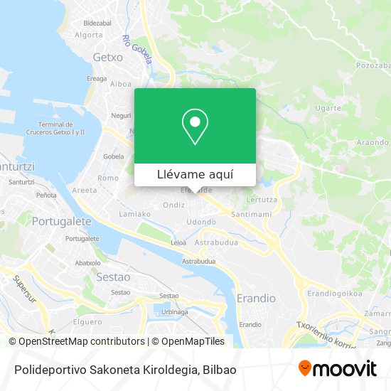 Mapa Polideportivo Sakoneta Kiroldegia