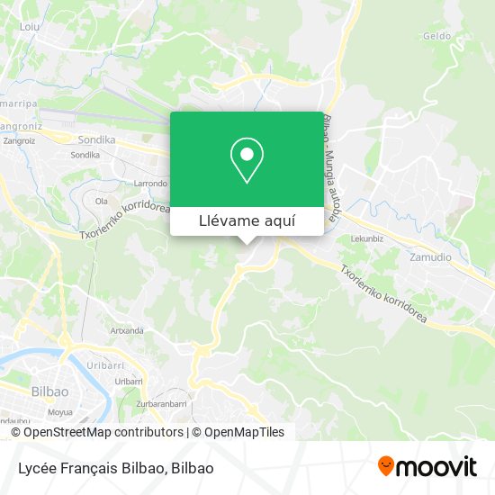 Mapa Lycée Français Bilbao