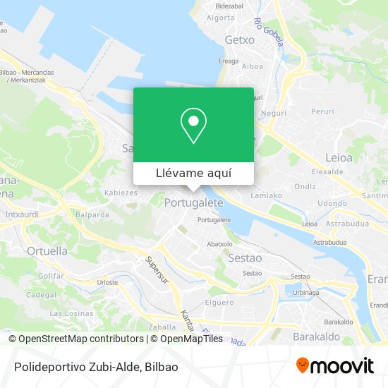 Mapa Polideportivo Zubi-Alde