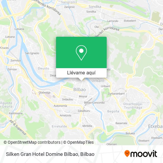 Mapa Silken Gran Hotel Domine Bilbao