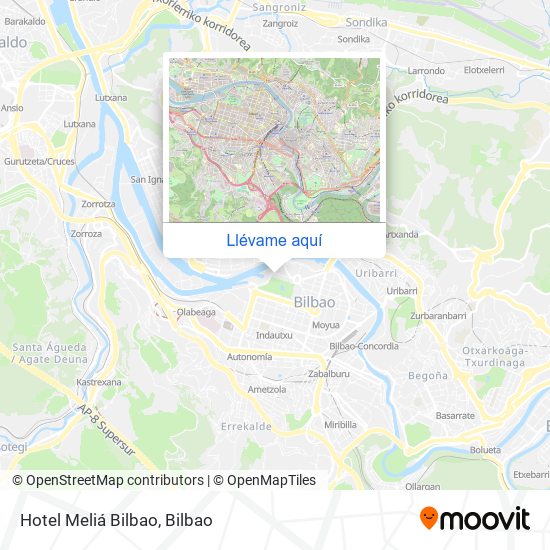 Mapa Hotel Meliá Bilbao