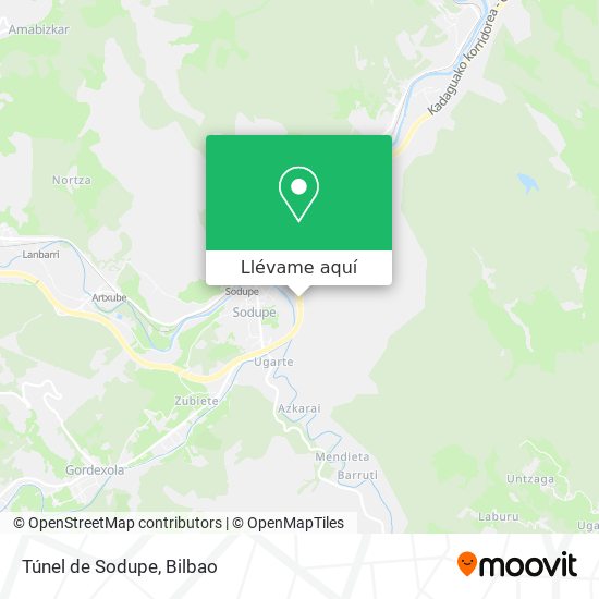 Mapa Túnel de Sodupe