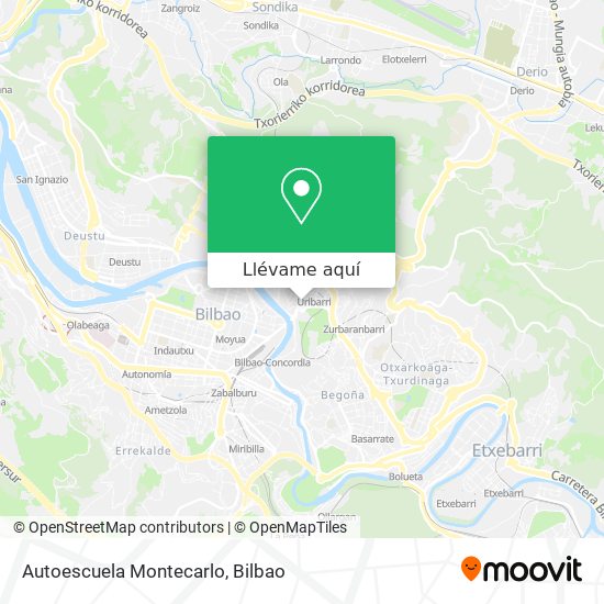 Mapa Autoescuela Montecarlo