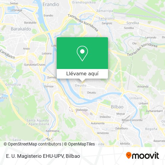 Mapa E. U. Magisterio EHU-UPV