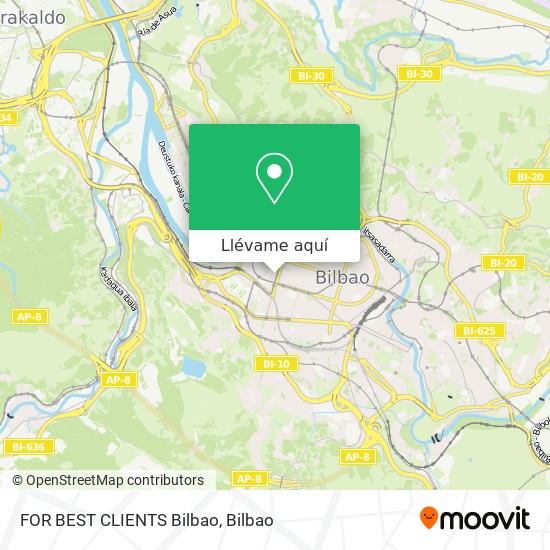 Mapa FOR BEST CLIENTS Bilbao