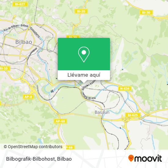 Mapa Bilbografik-Bilbohost