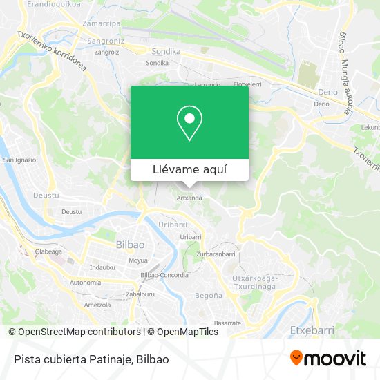 Mapa Pista cubierta Patinaje