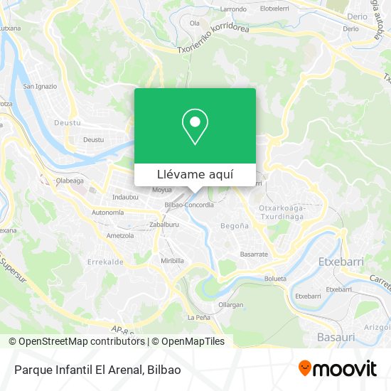 Mapa Parque Infantil El Arenal