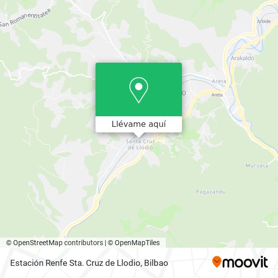 Mapa Estación Renfe Sta. Cruz de Llodio