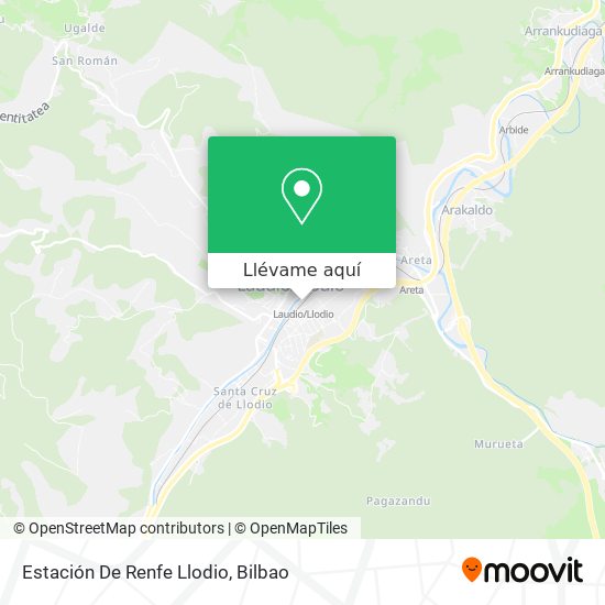 Mapa Estación De Renfe Llodio