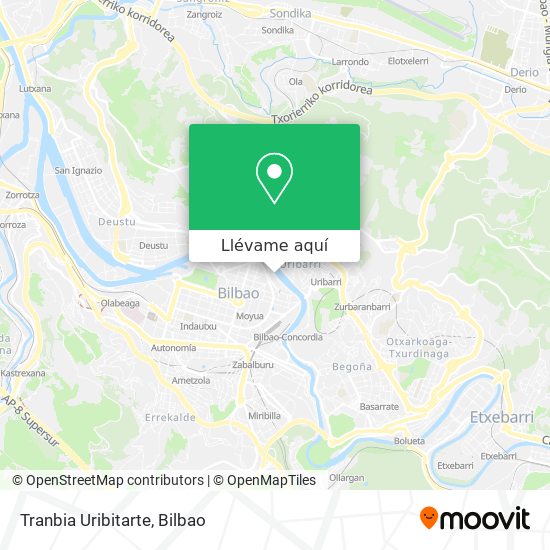 Mapa Tranbia Uribitarte