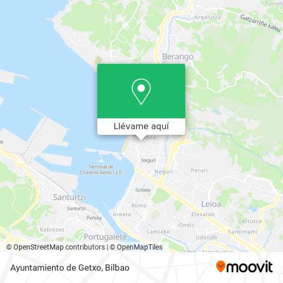 Mapa Ayuntamiento de Getxo
