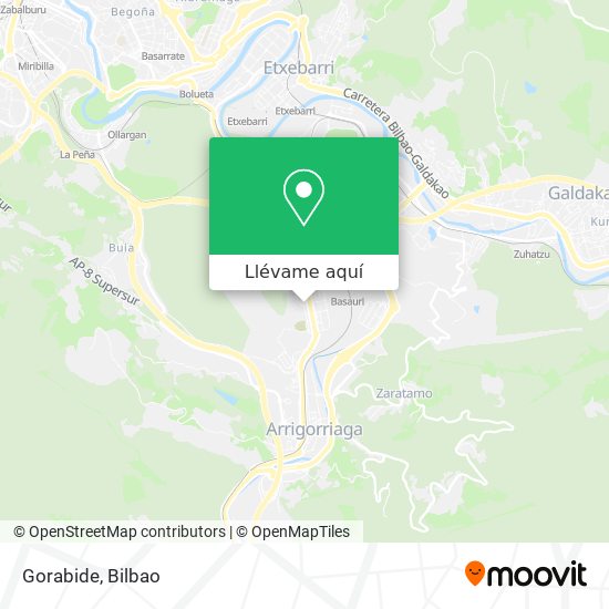 Mapa Gorabide