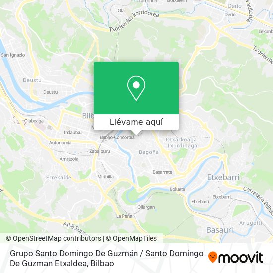 Mapa Grupo Santo Domingo De Guzmán / Santo Domingo De Guzman Etxaldea