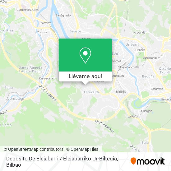 Mapa Depósito De Elejabarri / Elejabarriko Ur-Biltegia