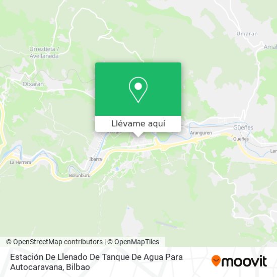 Mapa Estación De Llenado De Tanque De Agua Para Autocaravana