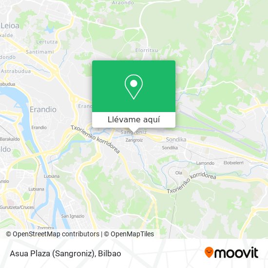 Mapa Asua Plaza (Sangroniz)