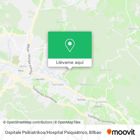 Mapa Ospitale Psikiatrikoa / Hospital Psiquiátrico