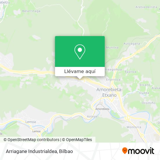 Mapa Arriagane Industrialdea