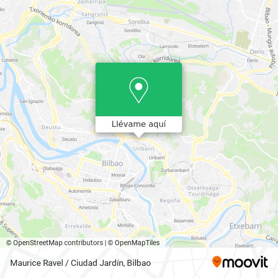 Mapa Maurice Ravel / Ciudad Jardín