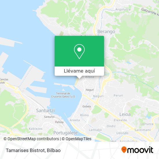Mapa Tamarises Bistrot
