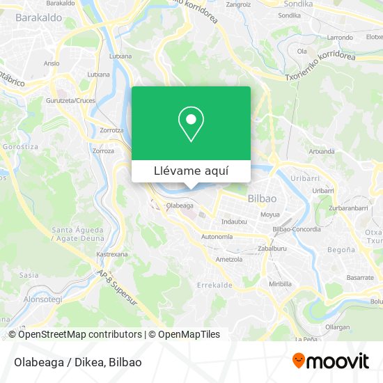 Mapa Olabeaga / Dikea