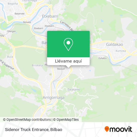 Mapa Sidenor Truck Entrance