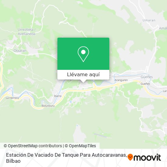 Mapa Estación De Vaciado De Tanque Para Autocaravanas