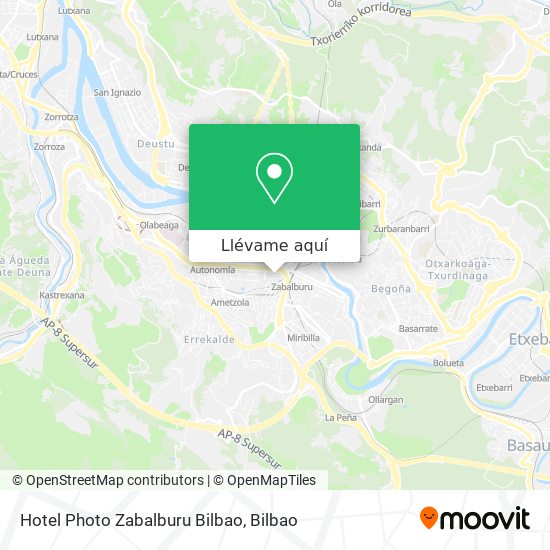 Mapa Hotel Photo Zabalburu Bilbao