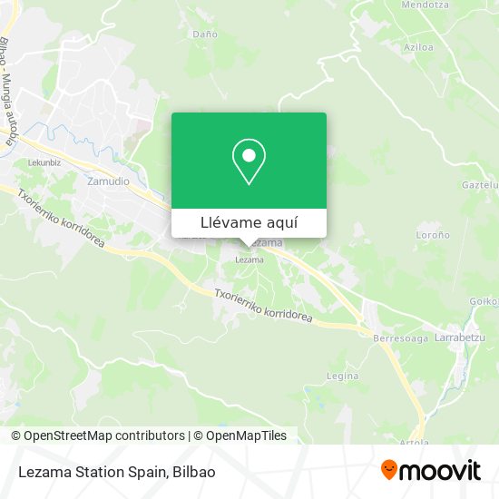 Mapa Lezama Station Spain