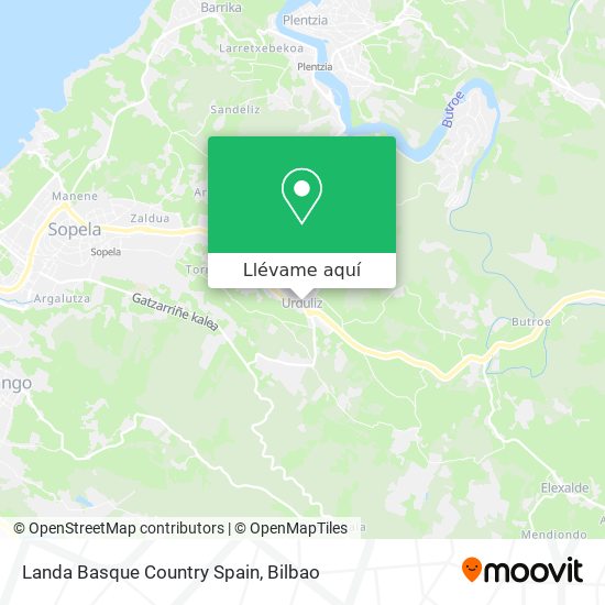 Mapa Landa Basque Country Spain