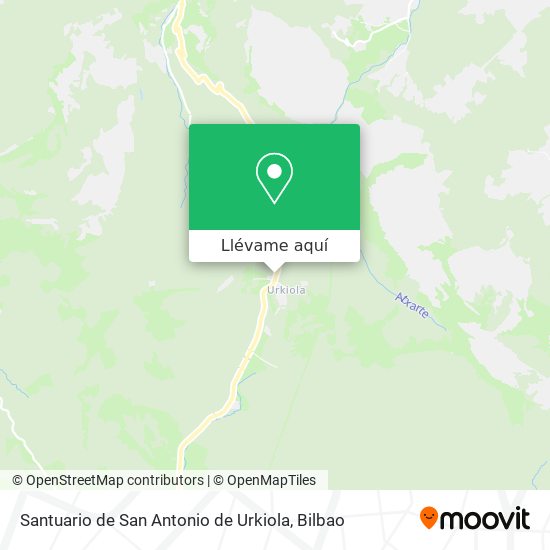 Mapa Santuario de San Antonio de Urkiola