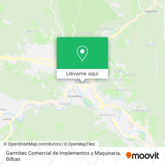 Mapa Garmitec Comercial de Implementos y Maquinaria