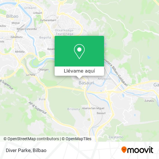 Mapa Diver Parke
