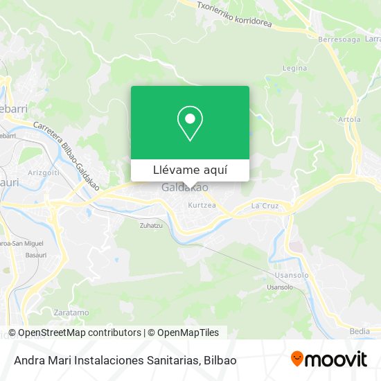 Mapa Andra Mari Instalaciones Sanitarias