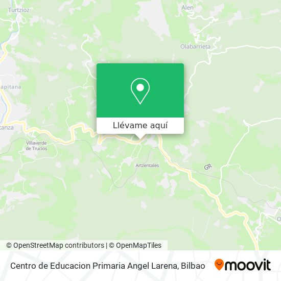Mapa Centro de Educacion Primaria Angel Larena