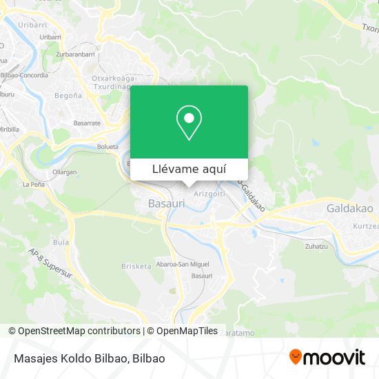 Mapa Masajes Koldo Bilbao