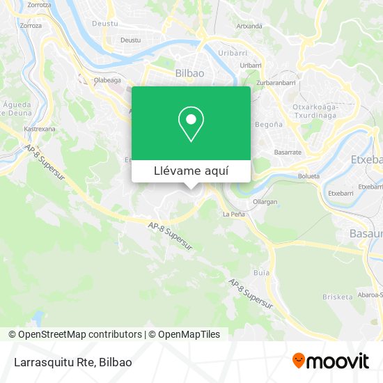 Mapa Larrasquitu Rte