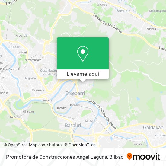 Mapa Promotora de Construcciones Angel Laguna