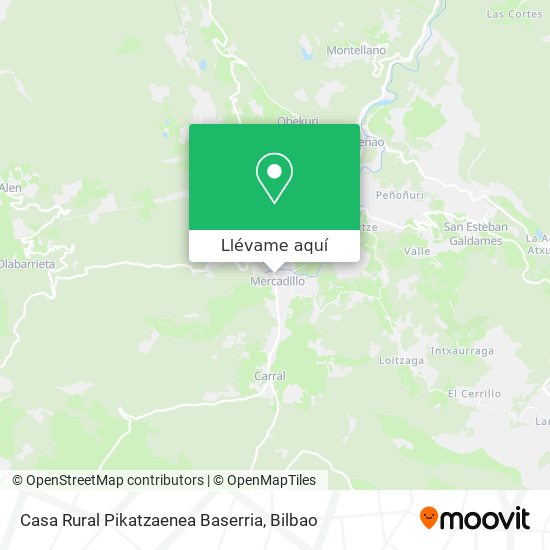 Mapa Casa Rural Pikatzaenea Baserria