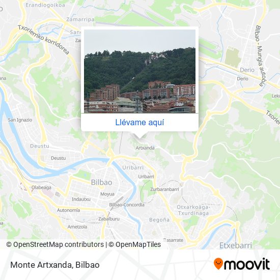 Mapa Monte Artxanda