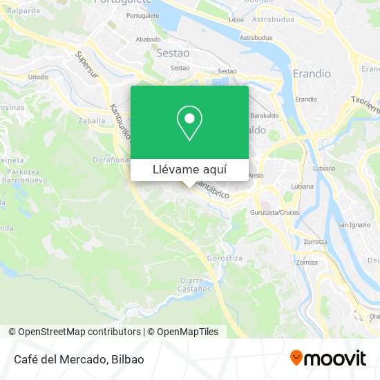 Mapa Café del Mercado
