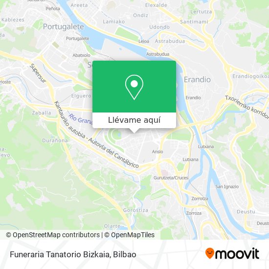 Mapa Funeraria Tanatorio Bizkaia