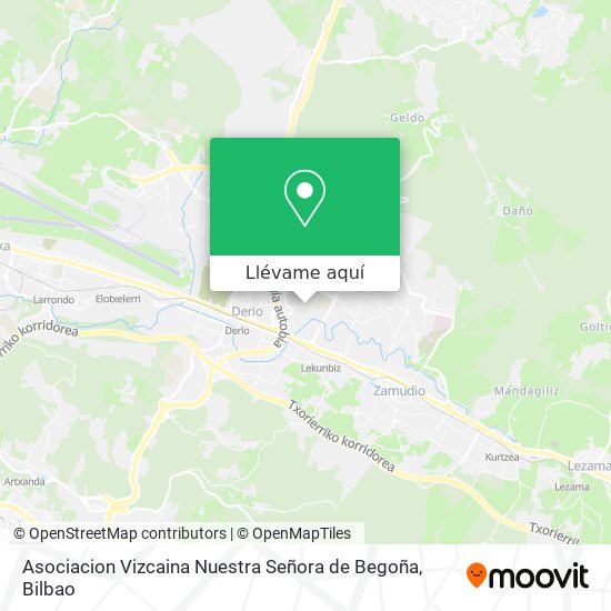 Mapa Asociacion Vizcaina Nuestra Señora de Begoña