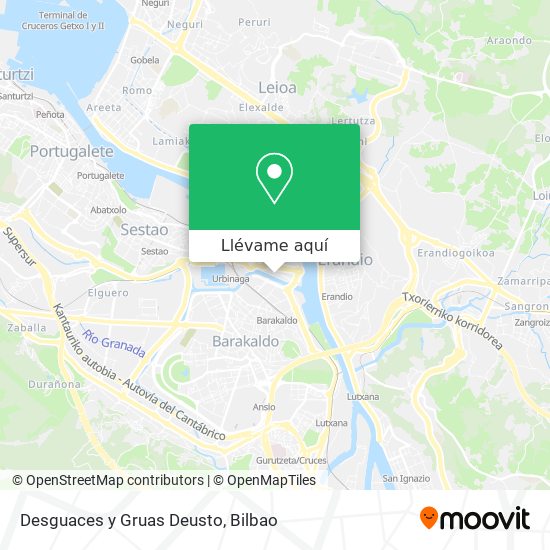 Mapa Desguaces y Gruas Deusto