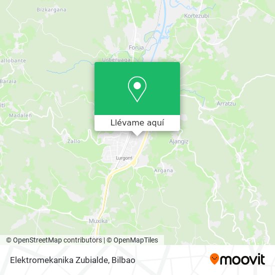 Mapa Elektromekanika Zubialde