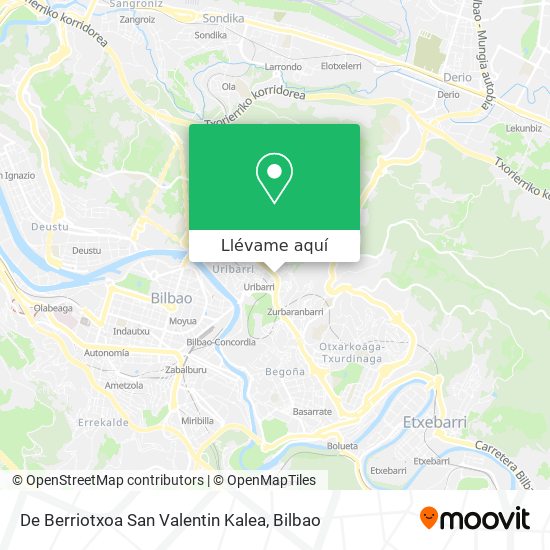 Mapa De Berriotxoa San Valentin Kalea