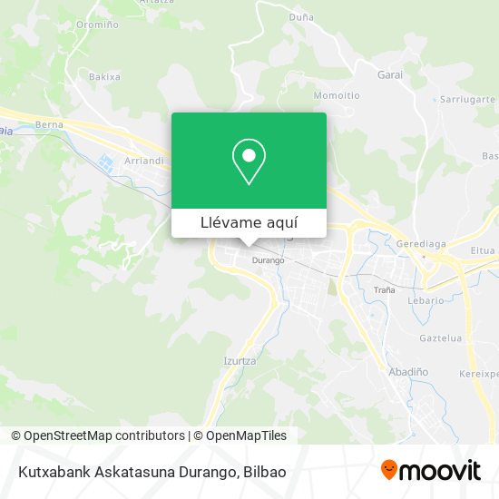 Mapa Kutxabank Askatasuna Durango