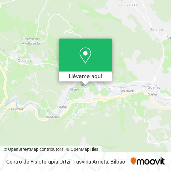 Mapa Centro de Fisioterapia Urtzi Trasviña Arrieta