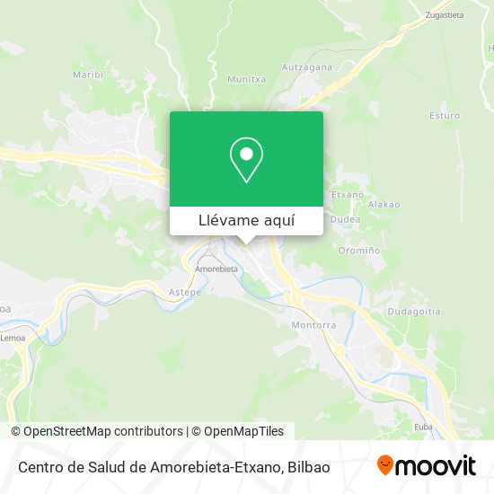 Mapa Centro de Salud de Amorebieta-Etxano